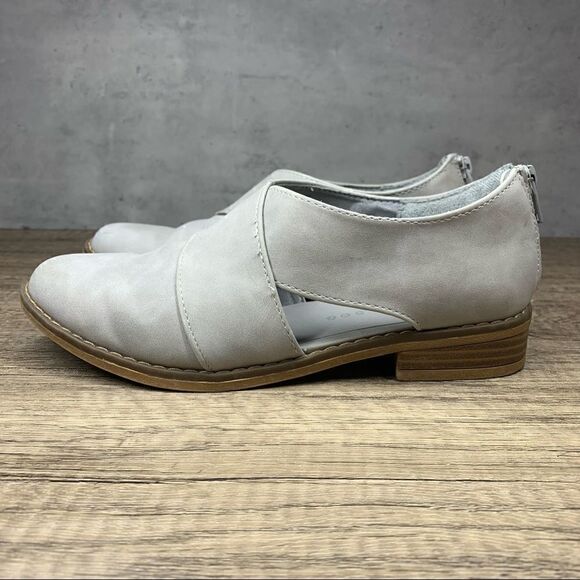 Rocket Dog-Maisie Grey Suede Ankle Loafer~Size 6 - Picture 1 of 9